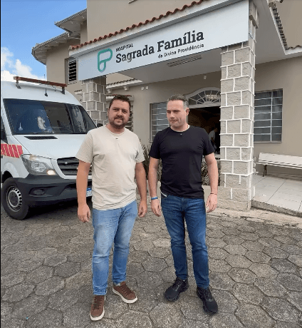 Vereador comemora repasse de R$ 300 mil ao Hospital Sagrada Família em São Bento do Sul - primeira página sc