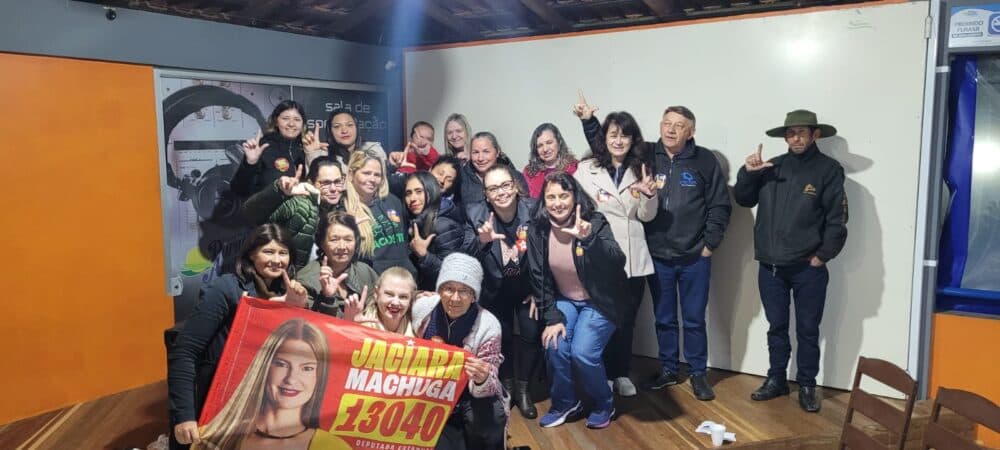 Jaciara celebra aniversário com carreata e bandeiraço em São Bento do Sul na reta final de campanha